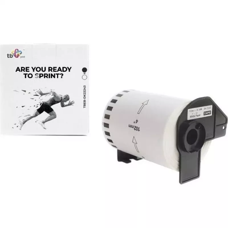 Print, Label Roll, TB Labels TBEB-DK22243 Brother Must Su Valge 102x30.48mm (10.20cm)