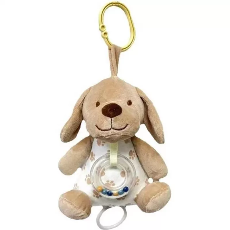 Muusikakarp TULILO 9387 beež koer 18 cm pehme muusikaline mänguasi
