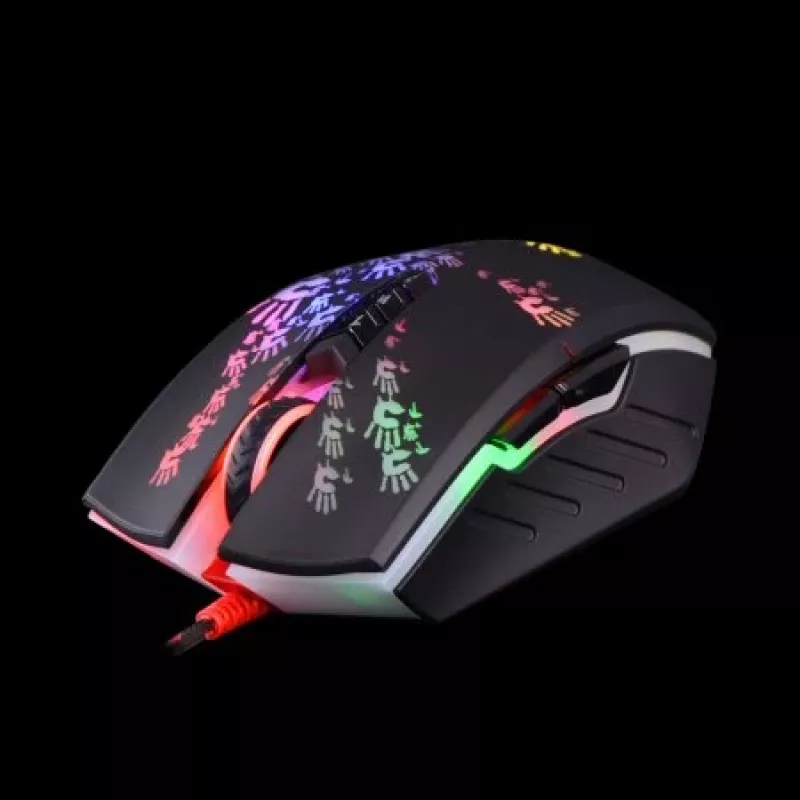 Mängurihiir A4Tech BLOODY A60 — optiline, mõlemakäeline, 6200 DPI, USB Type-A, 8 nuppu, must