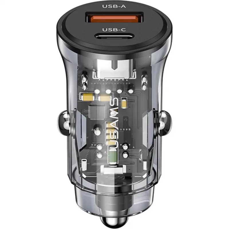 Autolaadija usams CC164CC01 30W koos 1×USB-A ja 1×USB-C kiirlaadimiseks