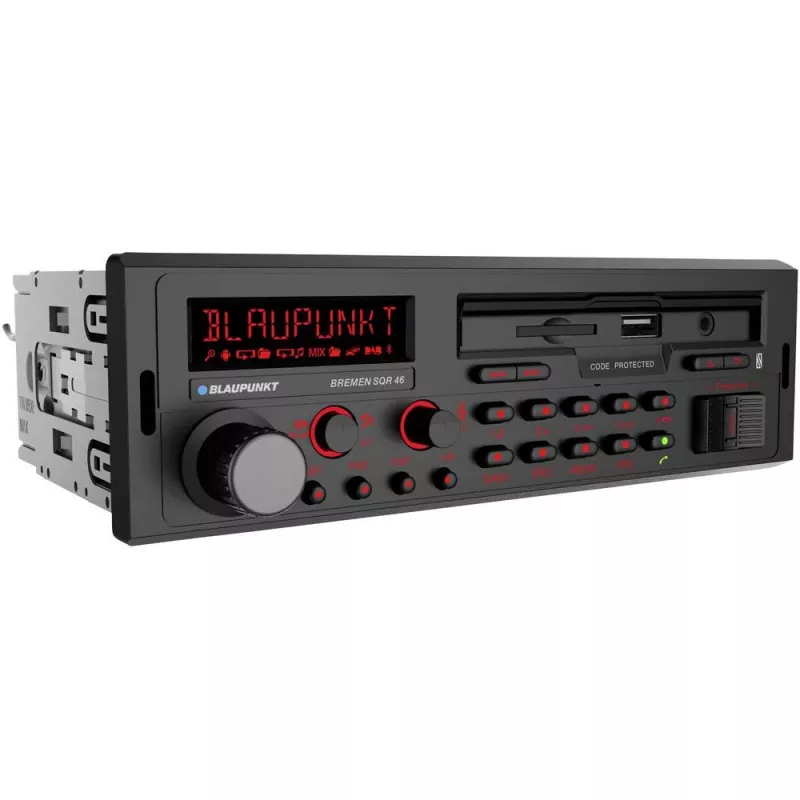 Blaupunkt Bremen SQR 46 DAB Autoradio DAB+ Tuner, Bluetooth®-vabakäefunktsioon, retrodisain (2001018000000)