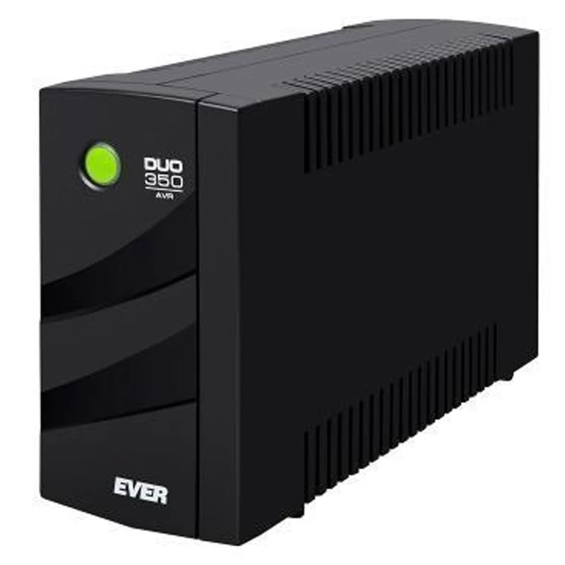 Katkematu toiteallikas EVER DUO 350 AVR, line-interactive torn-UPS, 0,35 kVA (245 W), 2x C13 pistikupesa, 12 V 5 Ah VRLA aku