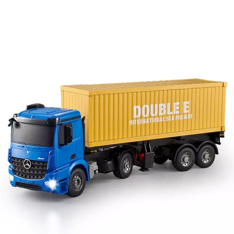 Double E 1/20 Skaala Valmis Sõitma RC Mercedes-Benz Arocs Platvormhaagis