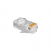 RJ45-pistik GEMBIRD PLUG3UP6/100, Cat5, sirge isane, läbipaistev, kullatud kontaktid, pakis 100