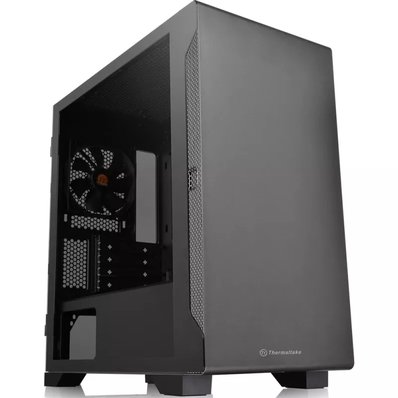 Arvuti korpus Thermaltake S100 TG Micro Tower must