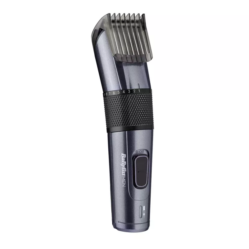 Juukselõikur BABYLISS E976E — juhtmeta, laetav, 26 pikkuseastet, 0,5 mm–25 mm, 40 mm tera, titaan/roostevaba teras, 60 min tööaeg