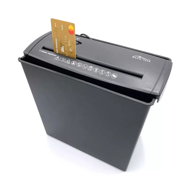 PURUSTAJA - Dokumendipurustaja. Lõikab paberit, fooliumit, CD/DVD plaate, krediitkaarte. (MT215)