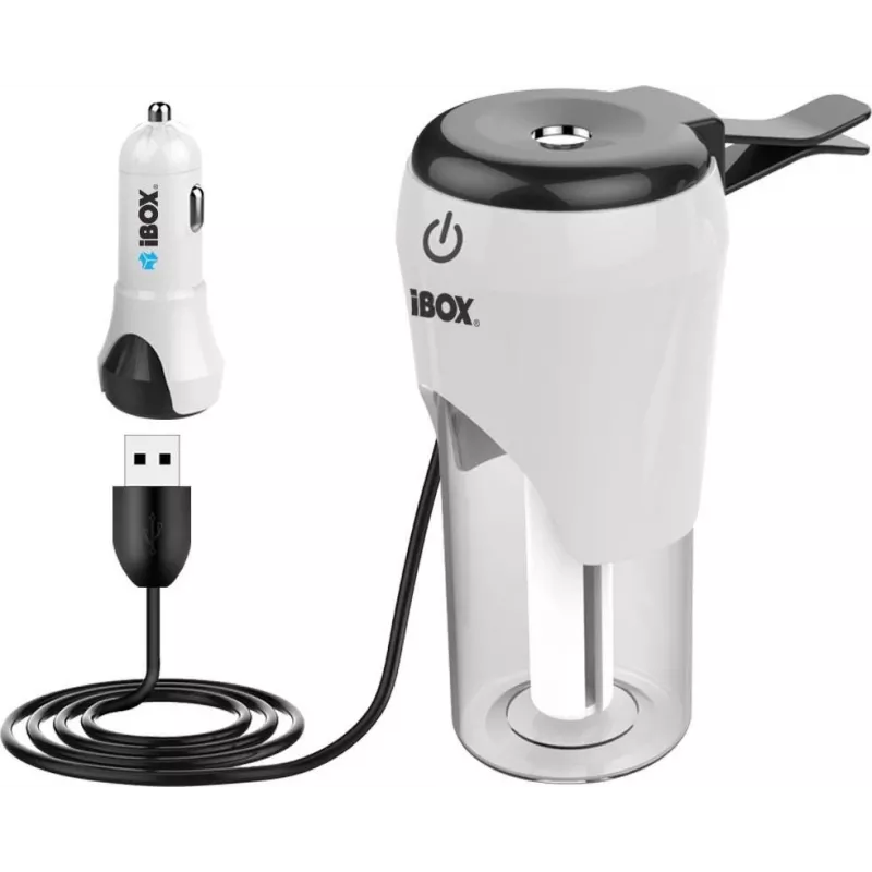 iBox ICCH-01 Auto USB-laadija koos õhuniisuti ja aroomidifuusoriga