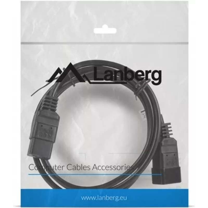 Toitekaabel Lanberg CA-C13E-10CC-0018-BK Must 1,8 m