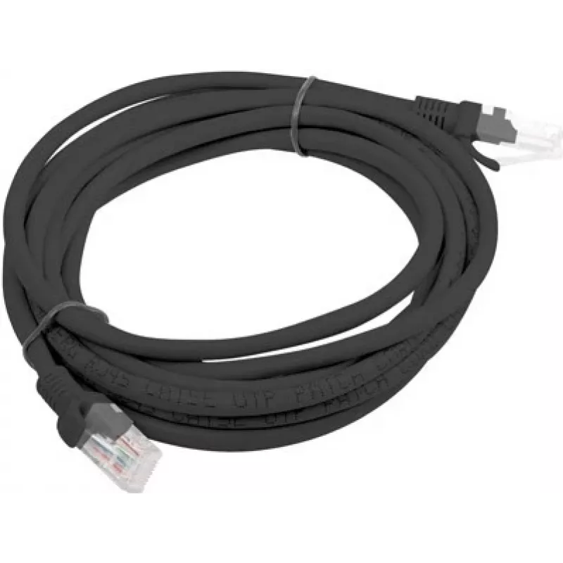 Paigalduskaabel UTP Lanberg PCU6-10CC-0300-BK (RJ45 - RJ45, 3m, UTP, Cat. 6, must) (PCU6-10CC-0300-BK)