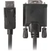 Videokaabli adapter LANBERG DisplayPort - DVI-D CA-DPDV-10CU-0018-BK, 1,8 m, must