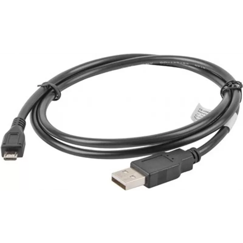 Lanberg CA-USBM-10CC-0010-BK USB-kaabel USB 2.0 1 m Micro-USB B USB A Must