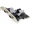 Sisemine jadaliidese adapter GEMBIRD SPC-22 PCIe RS-232 madalaprofiililine, WCH382, 16000 Kbit/s, 67×120×20 mm, must