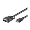 Goobay | DVI-D/HDMI-kaabel, nikeldatud | 50580 | DVI-D isane Single-Link (18+1 kontakt) | HDMI isane (tüüp A) | 2 m