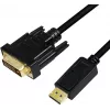 Video kaabliadapter LogiLink CV0132 DisplayPort to DVI 3m Must