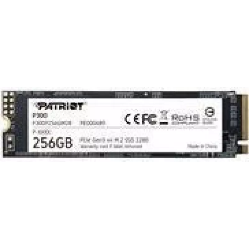 M.2 NVMe SSD PATRIOT P300 256GB — M.2 2280, lugemine 1700 MB/s, kirjutamine 1100 MB/s