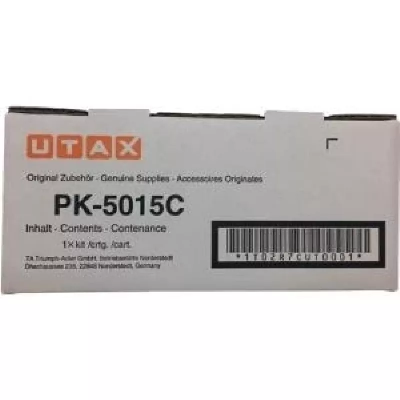 Utax 1T02R7CUT0/PK-5015C toonerikomplekt tsüaan. 3K lehekülge ISO/IEC 19752 TA jaoks
