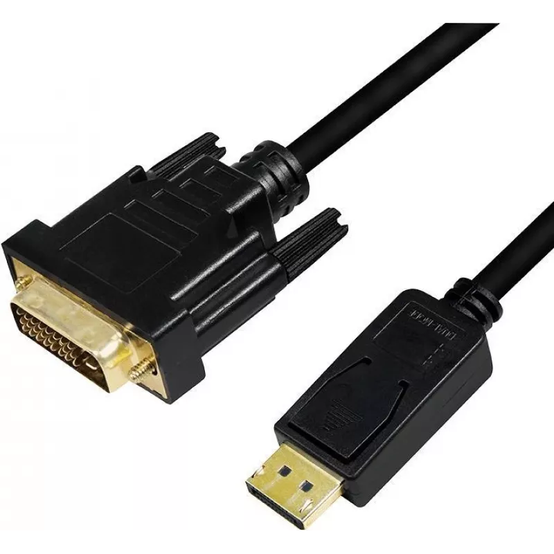 Video kaabli adapter LogiLink CV0131 2m DisplayPort DVI must