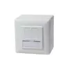 LogiLink NP0035A pindmontaaži võrgupesa, 2× RJ45, CAT5e, varjestatud, valge