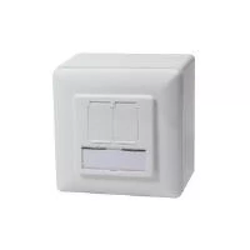 LogiLink NP0035A pindmontaaži võrgupesa, 2× RJ45, CAT5e, varjestatud, valge