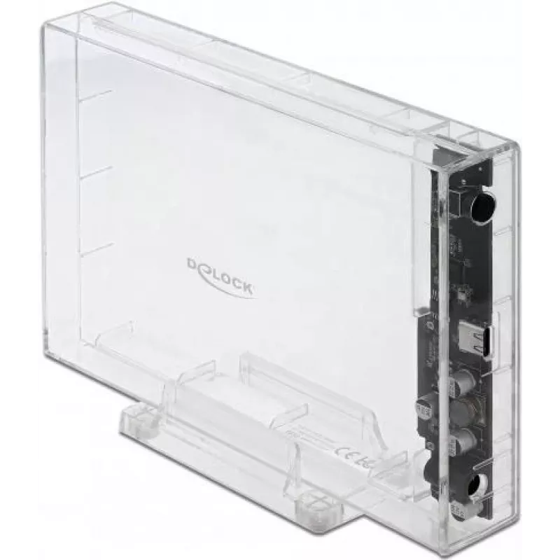 HDD/SSD-korpus DeLOCK 42623 läbipaistev 2.5/3.5 tolli