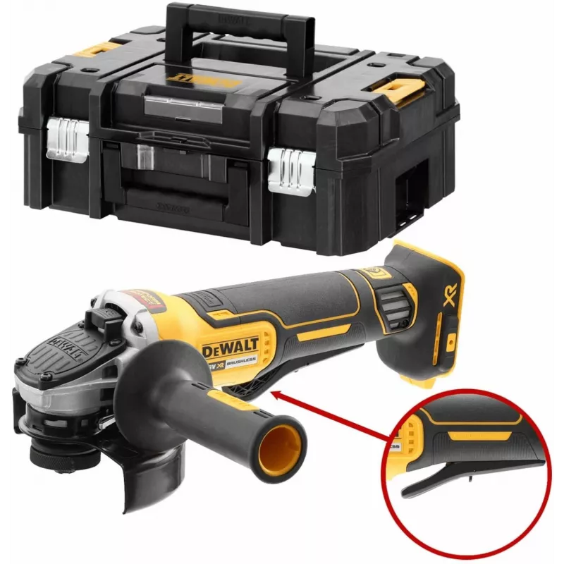 Nurklihvija DeWALT DCG406N-XJ, harjadeta, 125 mm ketas, 9000 p/min, 1,75 kg, M14 spindel