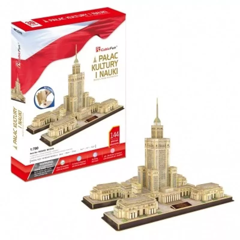 3D PUZZLE Kultuuri- ja Teaduspalee, 144 ELEMENTI