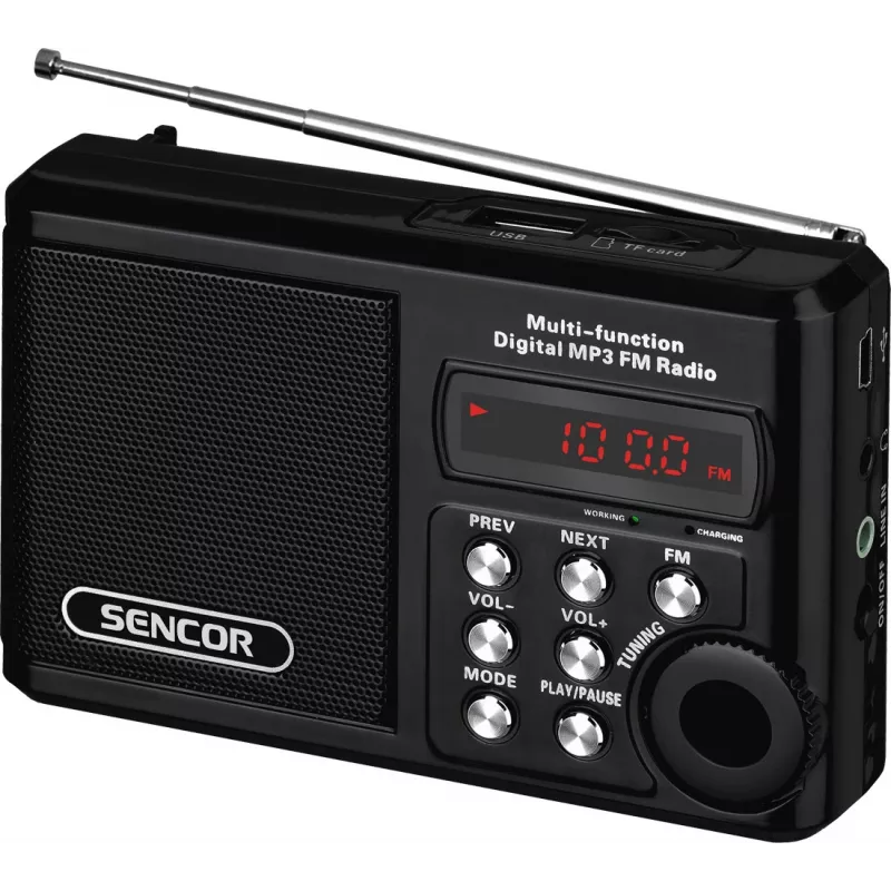 Kaasaskantav raadio SRD 215 B MP3, USB, SD