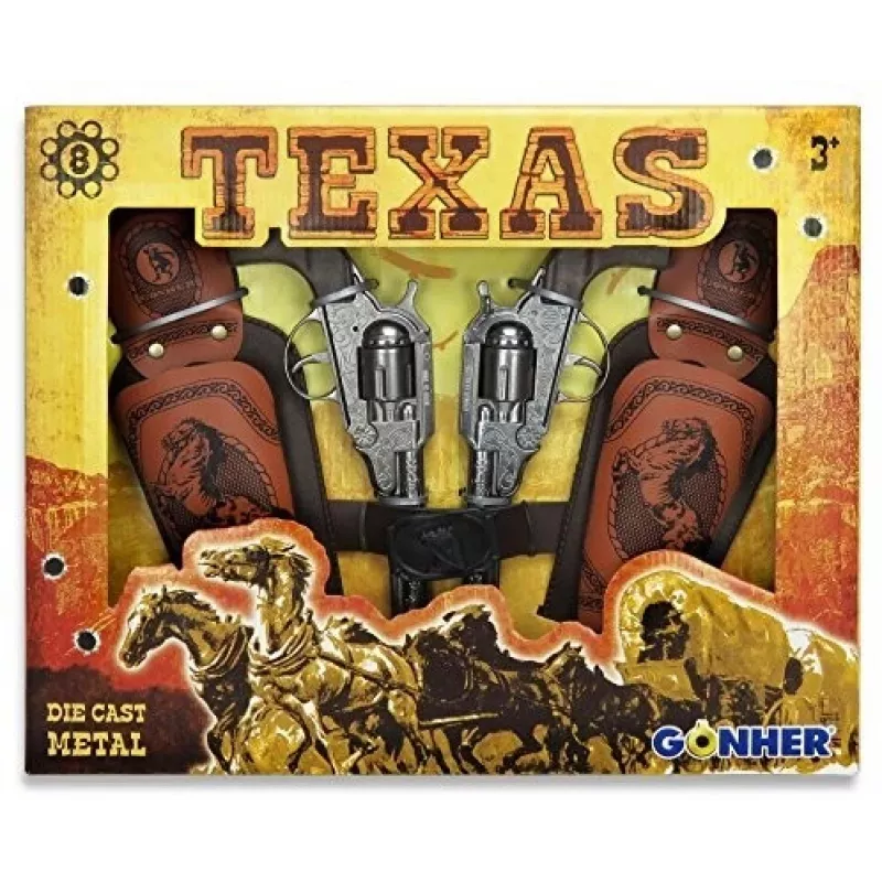Gonher Coffret Texas Revolver 8 Coups (234/0)