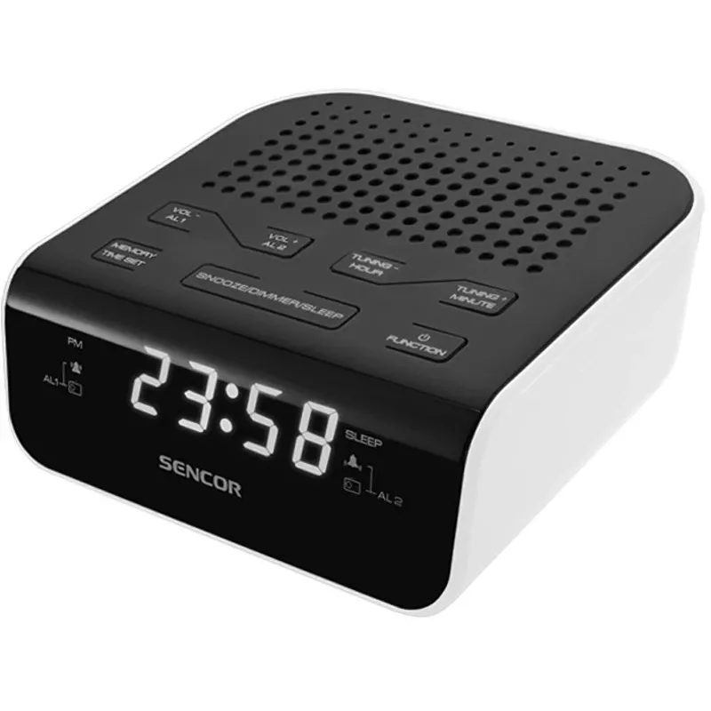 SENCOR kellraadio SRC 136, valge/must