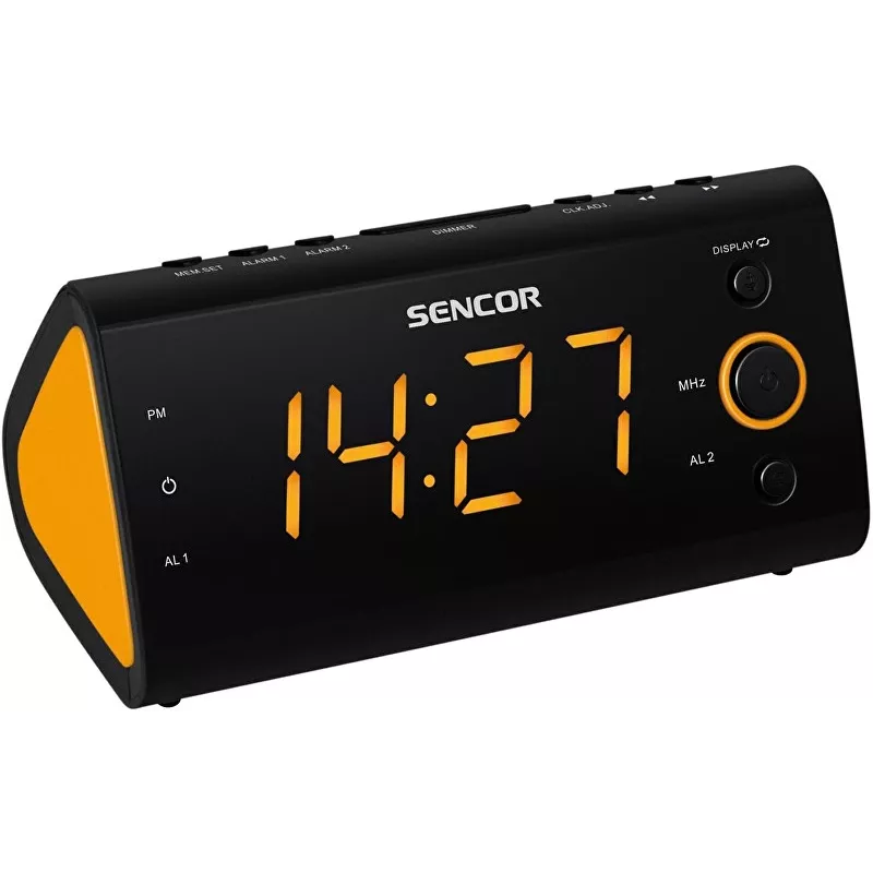Raadiokell SENCOR SRC 170 — PLL FM raadiokell, 1,2-tolline LED, topeltäratus, toatemperatuur, patarei varutoide