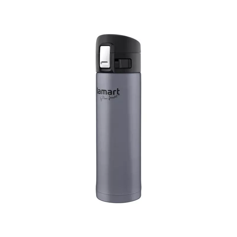 Termokruus LAMART LT4044 0,42 l roostevaba teras kahekordse seinaga vaakum, surunupuga kaas, Ø 6,4 cm