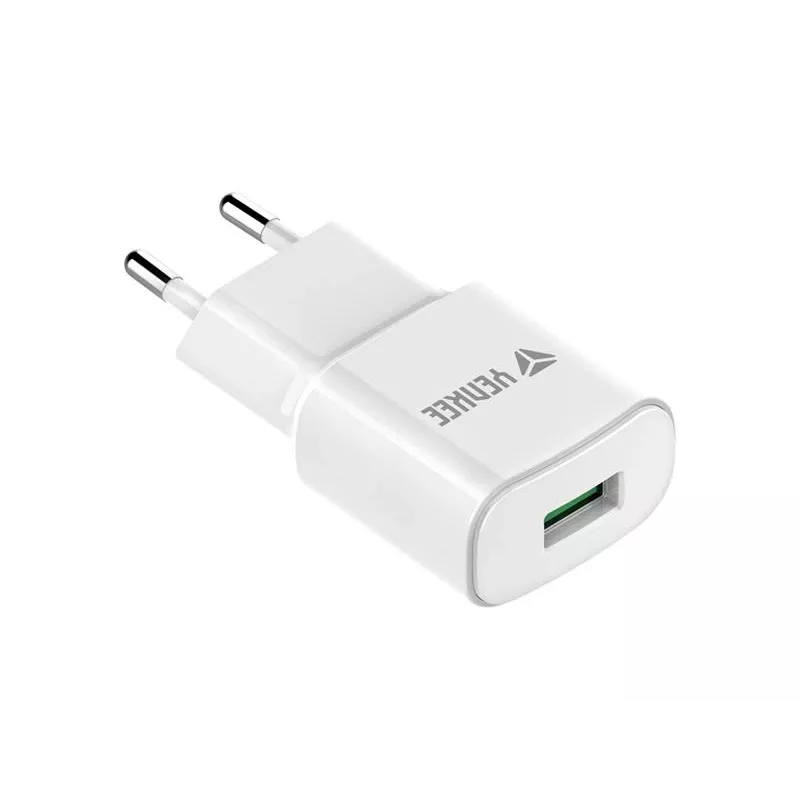 USB seinlaadija YENKEE YAC 2023WH 18W 3A Quick Charge 3.0