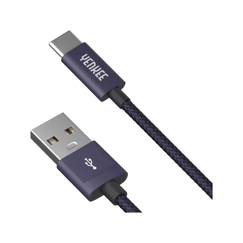 Kaabel YENKEE YCU 301 BE USB-A 2.0/USB-C 1m Lilla