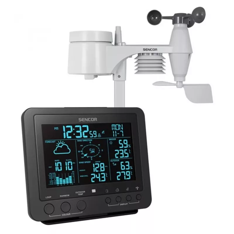Digitaalne ilmajaam Sencor SWS 9700 must