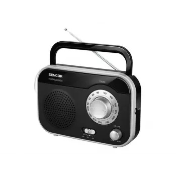 SENCOR Raadio SRD 210 BS, must/hõbe