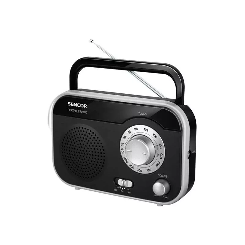 SENCOR Raadio SRD 210 BS, must/hõbe