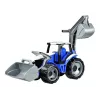 Lena GIGA TRUCKS Traktor koos esilaaduriga, Traktor, 3 a, Plastik, Sinine, Hall, Valge