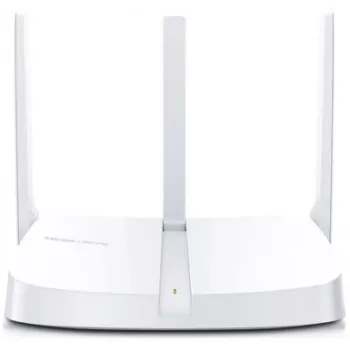 Mercusys 300Mbps traadita N-ruuter Wi-Fi 4 (802.11n) ühe ribaga (2,4 GHz) Ethernet LAN valge lauatelefon