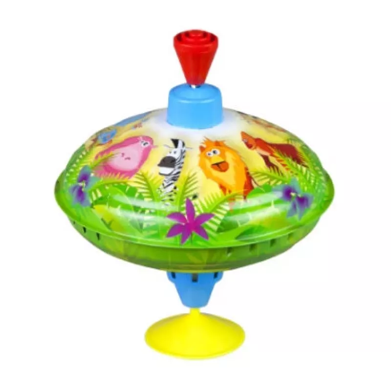 Vurr Lena Humming top Metsloomad 16 cm — puidust vurr, läbimõõt 16 cm