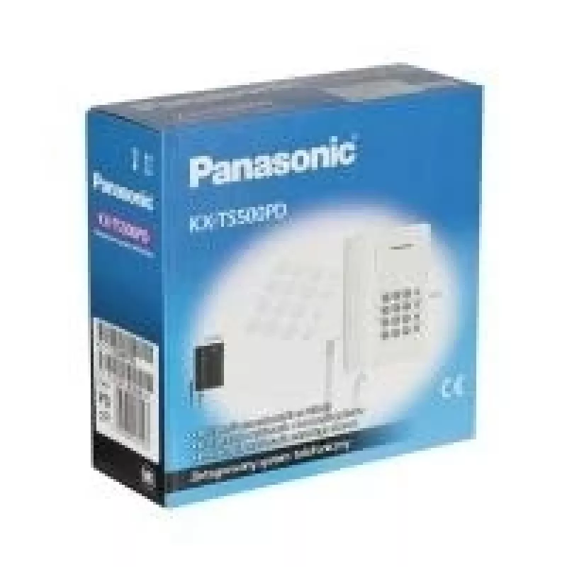Juhtmega telefon Panasonic KX-TS500 Must helistaja ID ja valjuhääldiga