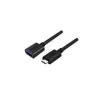 UNITEK Y-C476BK USB-kaabel USB 3.2 Gen 1 (3.1 Gen 1) 0,2 m USB C USB A Must