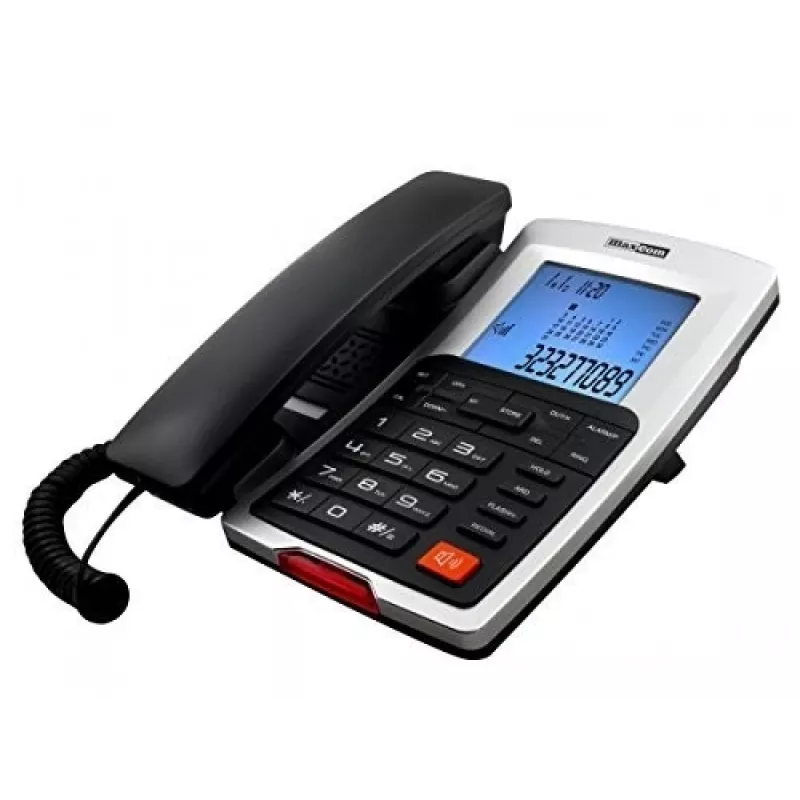 Maxcom lauatelefon juhtmega, must