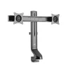 Monitorihoidik MACLEAN MC-854 kahele kuvarile 17–27 tolli VESA 75x75 / 100x100, kahe haruga lauakinnitus