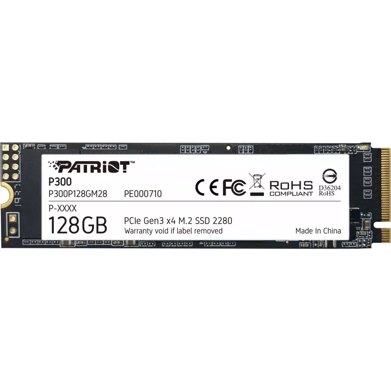Patriot Memory P300P128GM28 Sisemine pooljuhtketas M.2 128 GB PCI Express NVMe