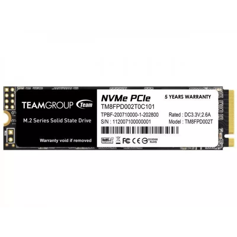SSD-ketas Team Group 2 TB M.2 PCI Express 3.0 NVMe MP33 PRO
