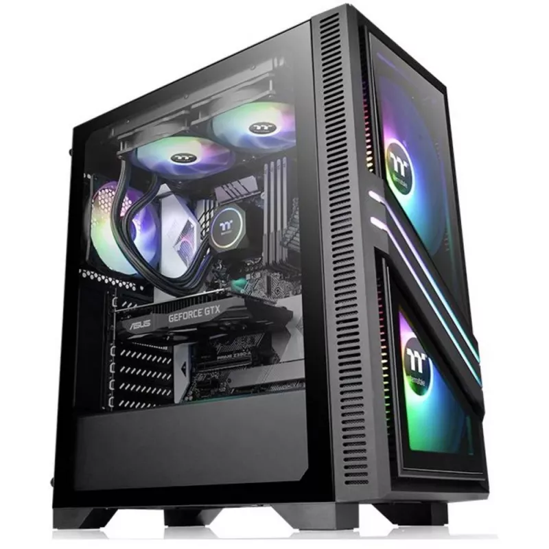 Korp Thermaltake Versa T35 TG RGB Midi Tower Must
