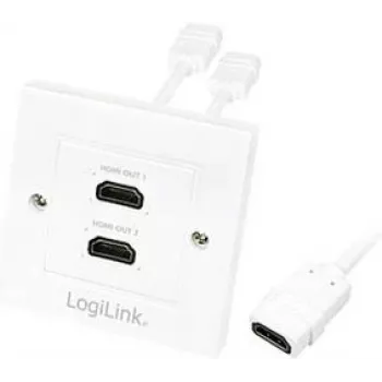 HDMI-kaabel LogiLink AH0015, tüüp A, emane-emane, valge
