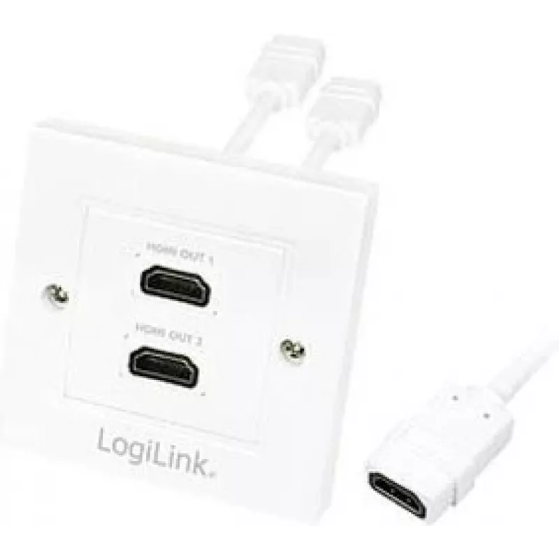 HDMI-kaabel LogiLink AH0015, tüüp A, emane-emane, valge