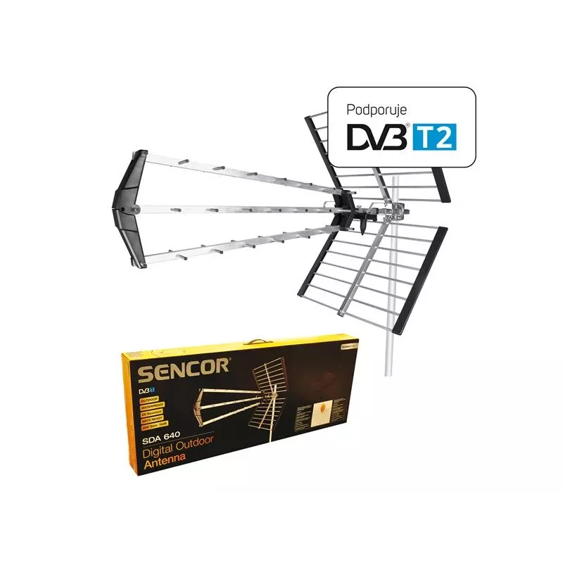 Antenn SDA 640 DVB-T 16db, 75Ohm, 120km